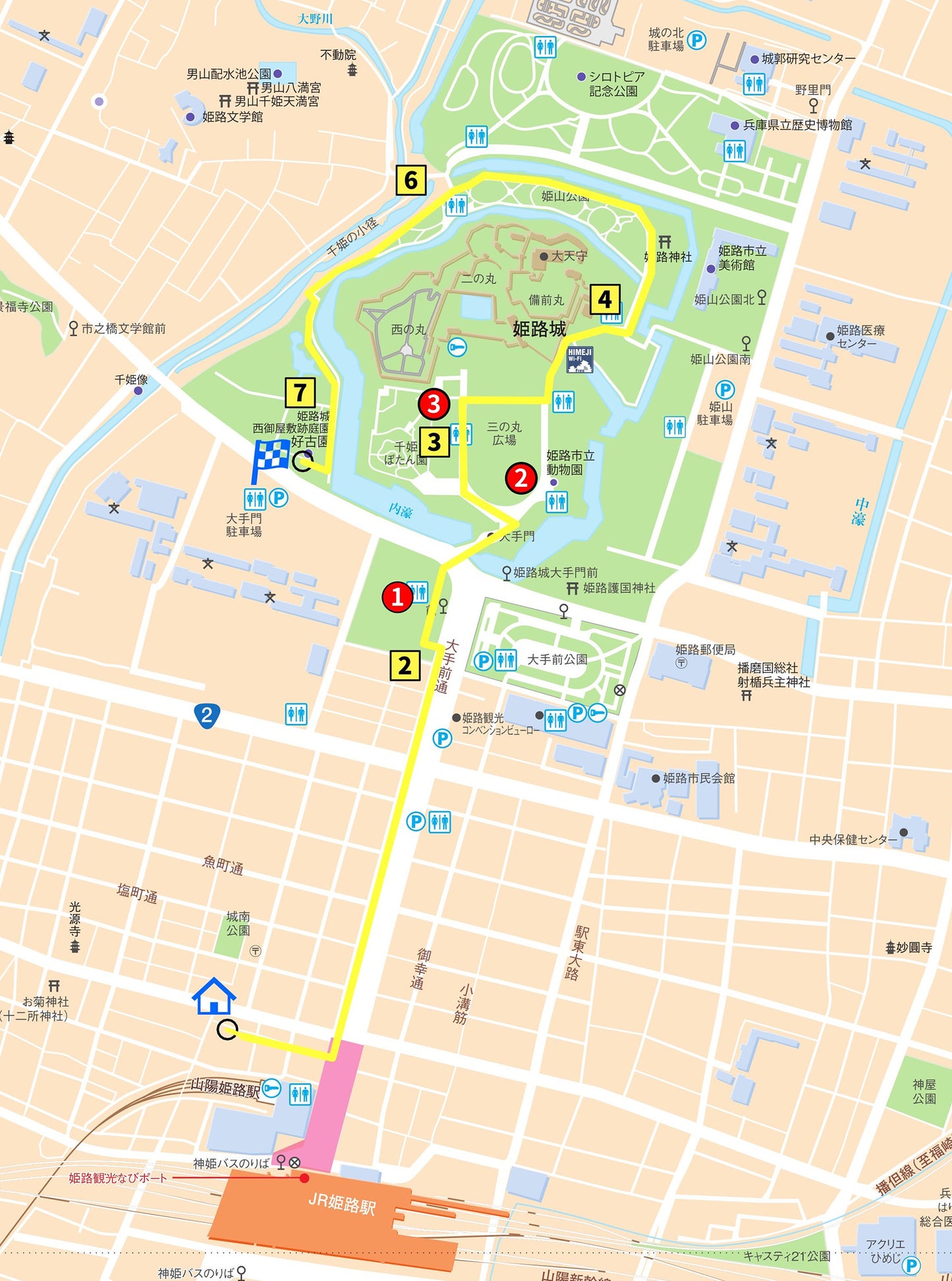 【自動運転ロボットで巡る姫路城周遊観光】Dコース：紅葉の絶景日本一! 「好古園前コース」